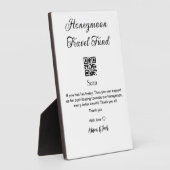 Honeymoon Fund Scan QR Codeadname Fotoplatte (Seite)