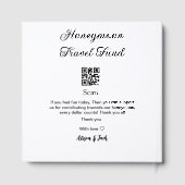 Honeymoon Fund Scan QR Codeadname Gästebuch (Rückseite)