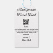 Honeymoon Fund Scan QR Codeadname Geschenkanhänger (Rückseite)