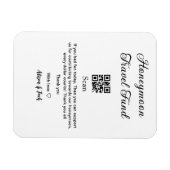 Honeymoon Fund Scan QR Codeadname Magnet (Horizontal)