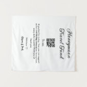 Honeymoon Fund Scan QR Codeadname Wandteppich (Vorderseite (Horizontal))