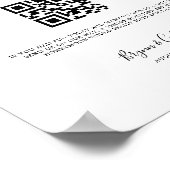 Honeymoon Fund Sign Cash Spende Poster B613 (Ecke)