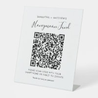 Honeymoon Fund Simple QR Code Newlyweds