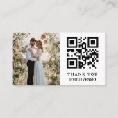 Honeymoon Fund Venmo QR Code Wedding Begleitkarte (Vorderseite)