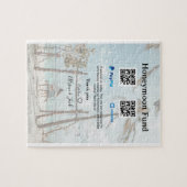 Honeymoon fund venomo paypal donation Q R couple Puzzle (Horizontal)