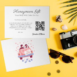 Honeymoon Fund Wedding Registry Geschenk Qr Code Einladung