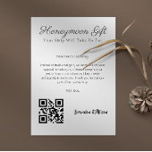 Honeymoon Fund Wedding Registry Geschenk Qr Code Einladung