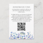 Honeymoon Fund Wildblume Periwinkle Wedding Begleitkarte (Vorderseite)
