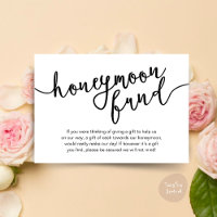 Honeymoon Fund Wish Cash, Moderne rustikale Hochze