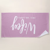 Honeymoon Gift, Gift for Him and Her Strandtuch (Vorderseite)