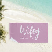 Honeymoon Gift, Gift for Him and Her Strandtuch