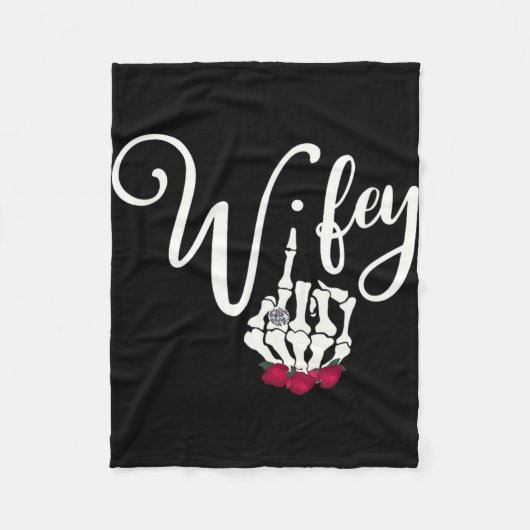 Honeymoon Gothic Bride Goth Wedding Goth Ehefrau H Fleecedecke (Vorderseite)