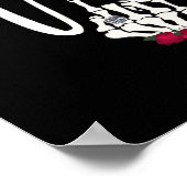 Honeymoon Gothic Bride Goth Wedding Goth Ehefrau H Poster (Ecke)