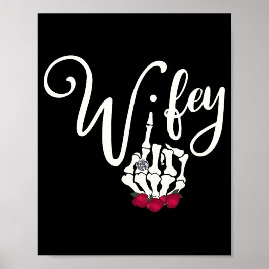Honeymoon Gothic Bride Goth Wedding Goth Ehefrau H Poster (Vorne)