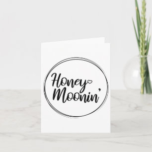 Honeymoon Honeymoonin Bride Groom Vacation Premium Karte