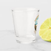 Honeymoon Island Staat Park Retro Not leidend Schnapsglas (Links)