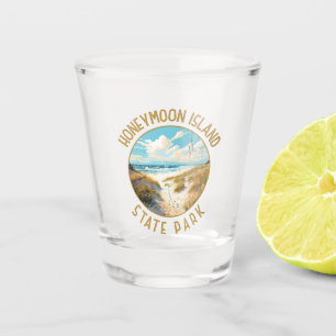 Honeymoon Island Staat Park Retro Not leidend Schnapsglas