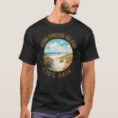 Honeymoon Island Staat Park Retro Not leidend T-Shirt (Vorderseite)