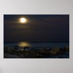 Honeymoon Moonlight Print Poster