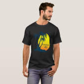 Honeymoon Vibes Beach Palm Tree Nach Hochzeit Vaca T-Shirt (Vorne ganz)