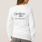 Honeymoon Vibes Drehbuch Hochzeit T-Shirt (Rückseite)