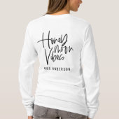 Honeymoon Vibes Drehbuch Hochzeit T-Shirt (Rückseite)