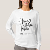 Honeymoon Vibes Drehbuch Hochzeit T-Shirt (Vorderseite)
