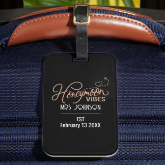 Honeymoon Vibes Wedding Gift Gepäckanhänger