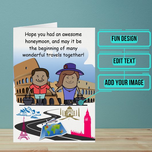 Honeymoon Welcome Back Custom Card