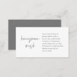 Honeymoon Wish and Fund, Dunkelgrau Begleitkarte<br><div class="desc">Das ist die moderne,  dunkelgraue lässige Eleganz-Tinte,  Script-Minimalismus,  Schrift-Schriftart,  Hochzeitskarte. Sie können die Schriftart-Farben ändern und Ihre Hochzeitsdetails in den entsprechenden Schriftart / Buchstaben hinzufügen. #TeeshaDerrick</div>