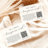Honeymoon Wish Card | QR Code Honeymoon Fund Dankeskarte