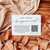 Honeymoon Wish Card | QR Code Honeymoon Fund Dankeskarte