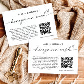 Honeymoon Wish Card | QR Code Honeymoon Fund Dankeskarte