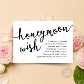 Honeymoon Wish Cash Fund, eine Anmerkung zu Gesche Begleitkarte