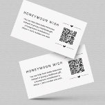 Honeymoon Wish / Fund Card w QR Code einfügen Begleitkarte<br><div class="desc">Honeymoon Wish / Honeymoon Fund Card mit QR Code Insert - Ein wunderbar moderner und minimalistischer Hintergrund,  um Ihren Wunsch mit einem Gedicht für Ihre Flitterwochen anstelle eines traditionellen Geschenks zu kommunizieren. Durch das Einfügen Ihres QR Codes wird der Prozess für Ihre Gäste noch einfacher.</div>