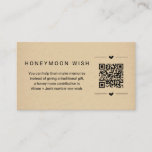 Honeymoon Wish / Fund Card w QR Code einfügen Begleitkarte<br><div class="desc">Honeymoon Wish / Honeymoon Fund Card mit QR Code Insert - Ein wunderbar einfaches Design,  um Ihren Wunsch mit einem Gedicht für Beiträge zu Ihren Flitterwochen anstelle eines traditionellen Geschenks zu kommunizieren. Durch das Einfügen Ihres QR Codes wird der Prozess für Ihre Gäste noch einfacher.</div>