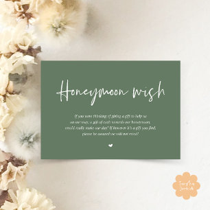 Honeymoon Wish Fund Cash Begleitkarte