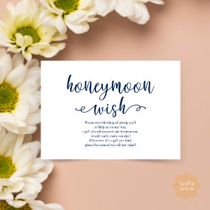 Honeymoon Wish Fund Cash Begleitkarte