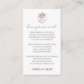 Honeymoon Wish Fund Enclosure Card Begleitkarte (Vorderseite)