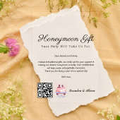 Honeymoon Wish Travel Fund Anforderung Geschenk Qr Acryleinladungen