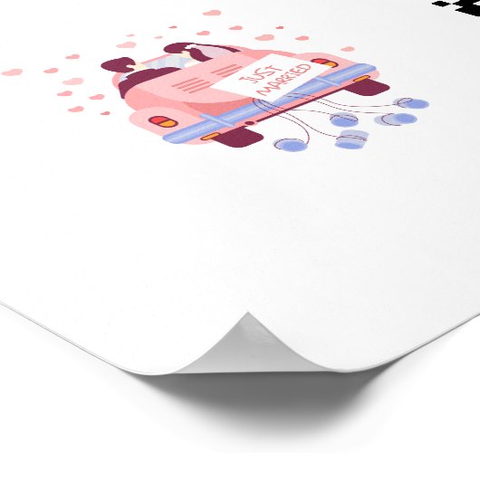 Honeymoon Wish Travel Fund Anforderung Geschenk Qr Poster (Ecke)