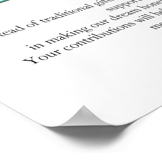 Honeymoon Wish Wedding Registry Fund Qr Code Gesch Poster (Ecke)