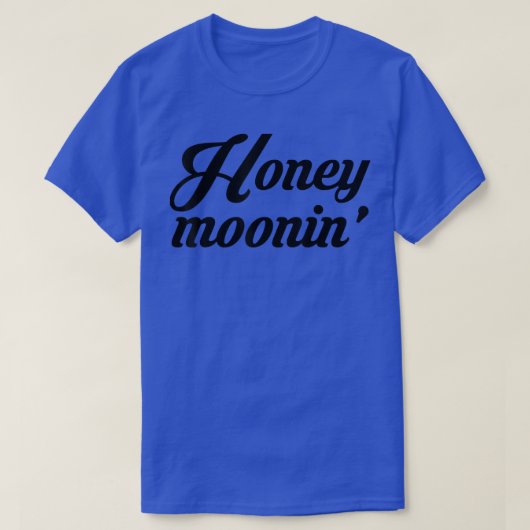 Honeymoonin Bride Groom Honeymoon Urlaub T-Shirt (Design vorne)