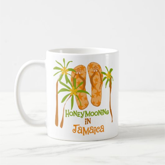 Honeymooning in Jamaika-Tasse Kaffeetasse (Links)