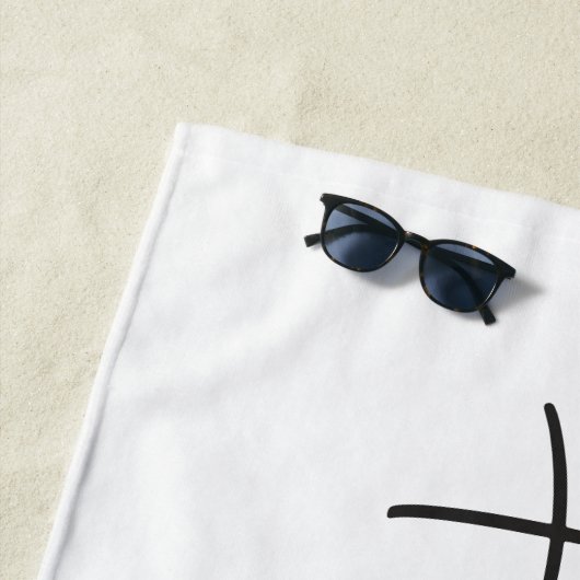 Honeymooning Palme-Hochzeitsgeschenk Strandtuch (Beispiel)