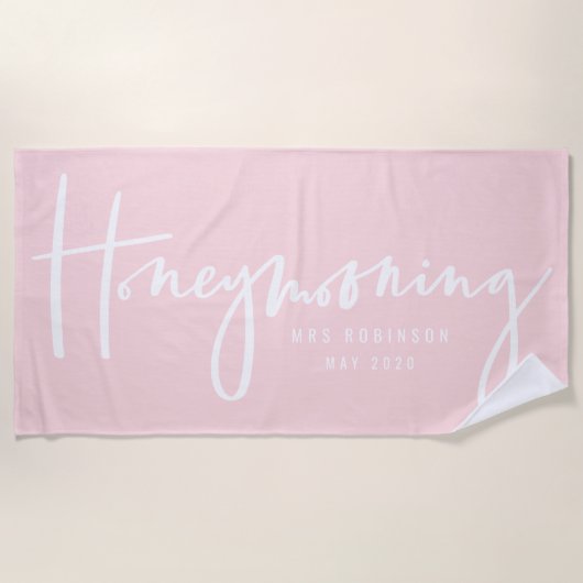 Honeymooning Strandtuch (Vorderseite)