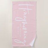 Honeymooning Strandtuch (Vorderseite)