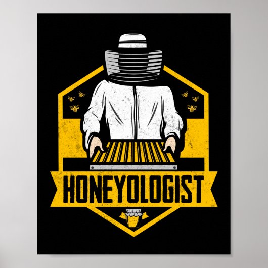 Honeyologin Beekeeper Honey Bee Poster (Vorne)