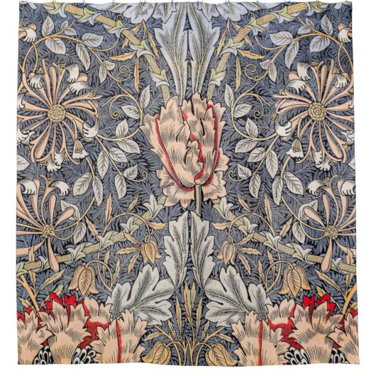 Honeysuckle (1896) von William Morris Duschvorhang (Vorderseite)