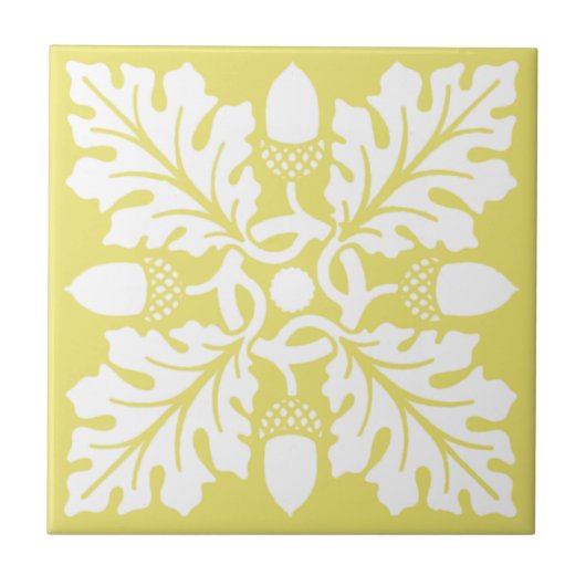 Honeysuckle Acorn und Leaf Tile Design Fliese (Vorderseite)
